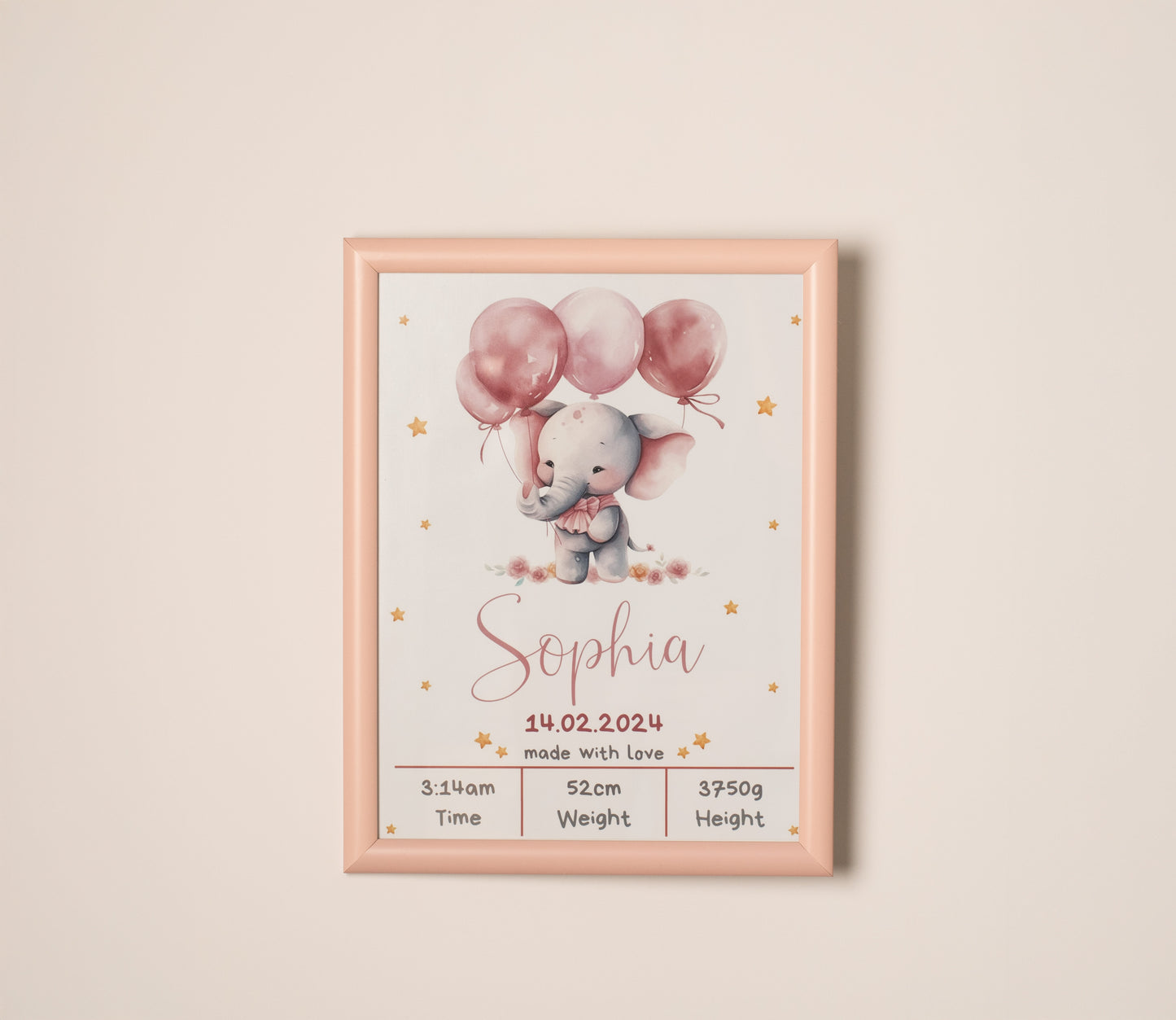 Personalized Baby Gifts That Melt Hearts (Pink)