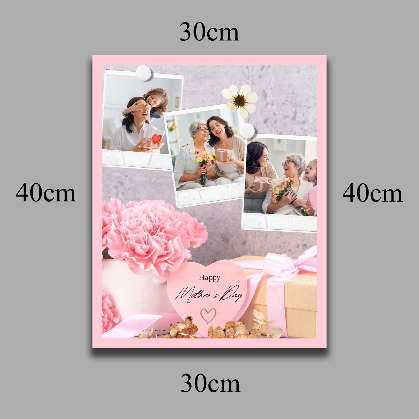 Mother’s Day Special: Pastel Pink Frame – Soft Elegance for Your Memories
