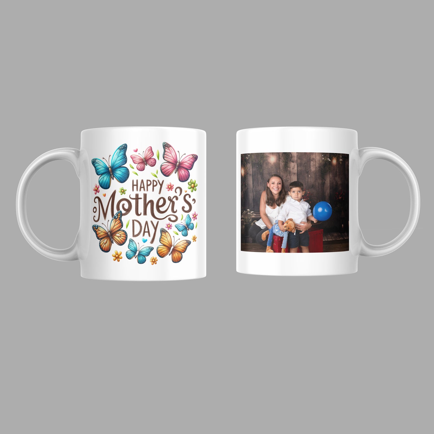 Mother’s Day Custom Photo Mug – Made with Love
