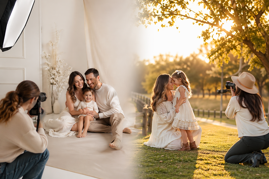 In-Studio and Outdoor Photoshoots for Every Special Moment