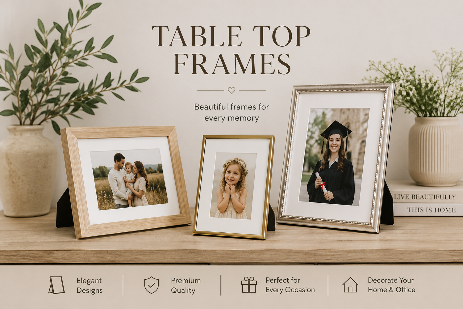 Table top frames