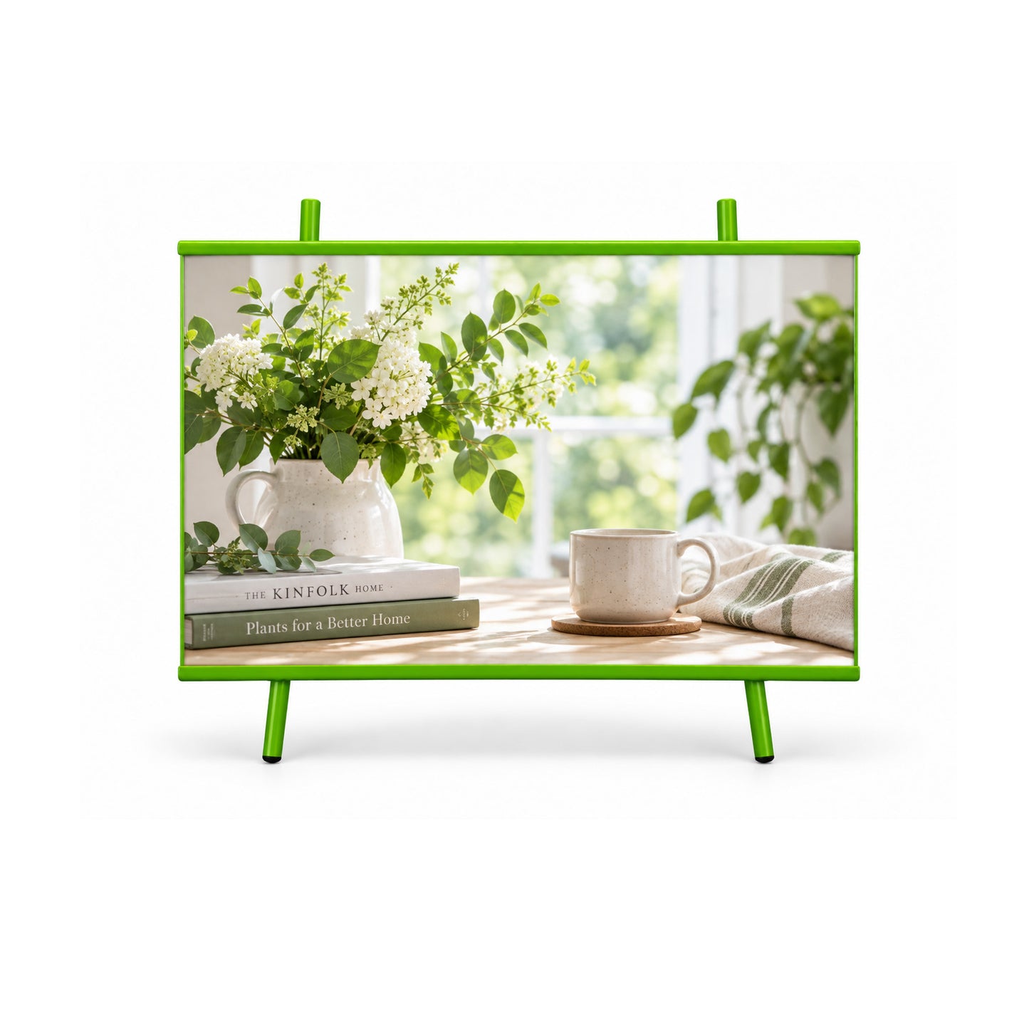 Green Metal Easel Photo Frame